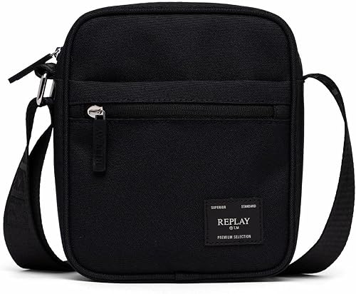 Replay Mens Fm3633 Shoulder Bag In Black