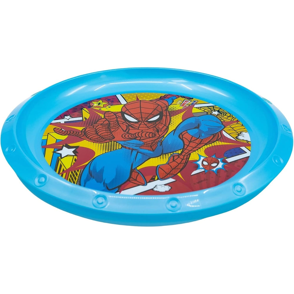 Spiderman Midnight Flyer Plate In Blue