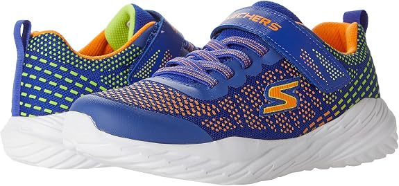 Skechers Boys Nitro Sprint Shoes In Blue & Orange