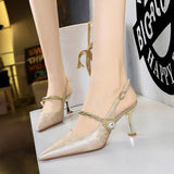 La Her Womens GSP-11 Heels In Beige