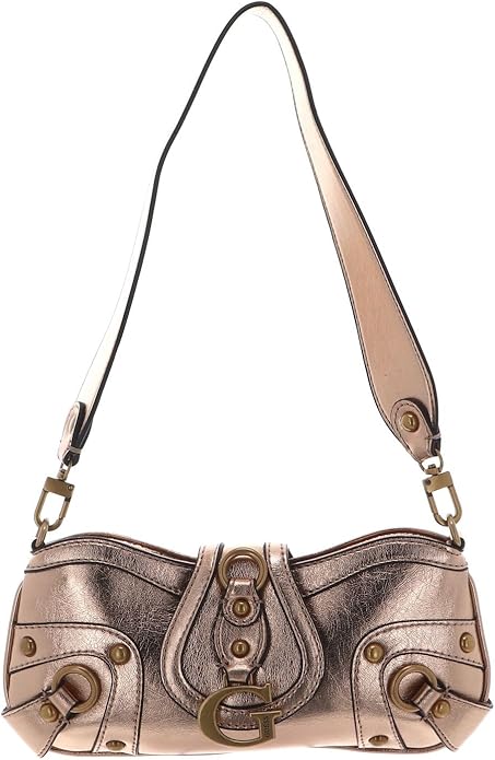 Guess Mb899718 Ahb Gloss Vintage Tp Zp Shoulder Bag Rose Gold