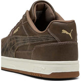 Puma Caven III Crafted Leather Shoes In Chocolate