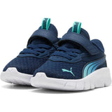 Puma Unisex Kiddies Flexfocus Modern Blaze Fade AC + Infants Sneakers In Persian Blue/Intense Mint/White