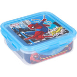 Spiderman Square Food Container In Blue