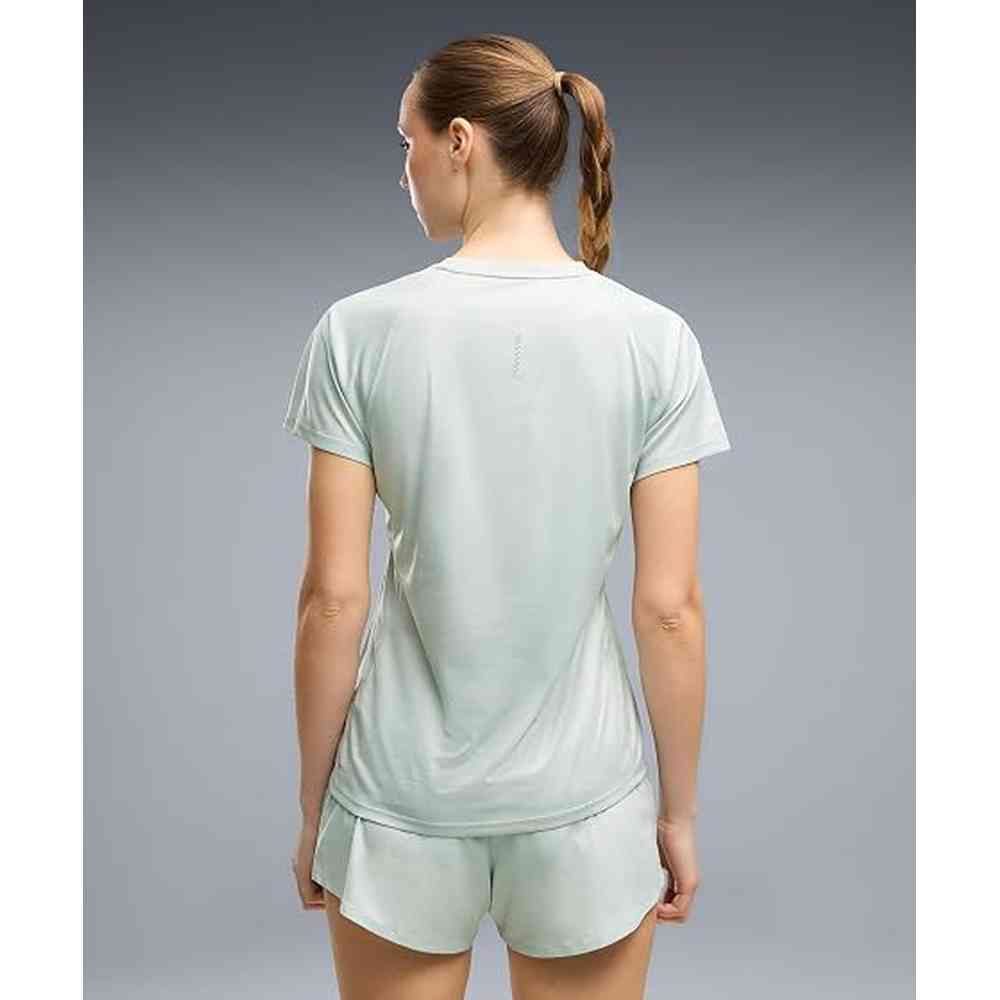 Puma Womens Run Velocity Short Sleves T-Shirt In Crème De Mint