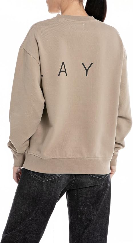Replay Womens Sweatshirt In Sand
