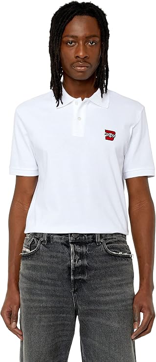 Diesel Mens Golfer In White