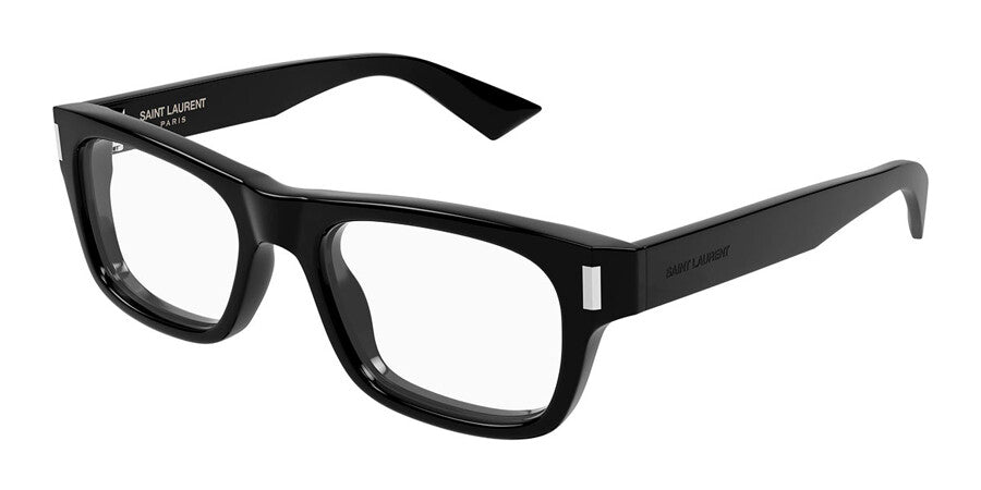 Saint Laurent Unisex Sl 402-013 Transparent Lense Sunglasses In Black