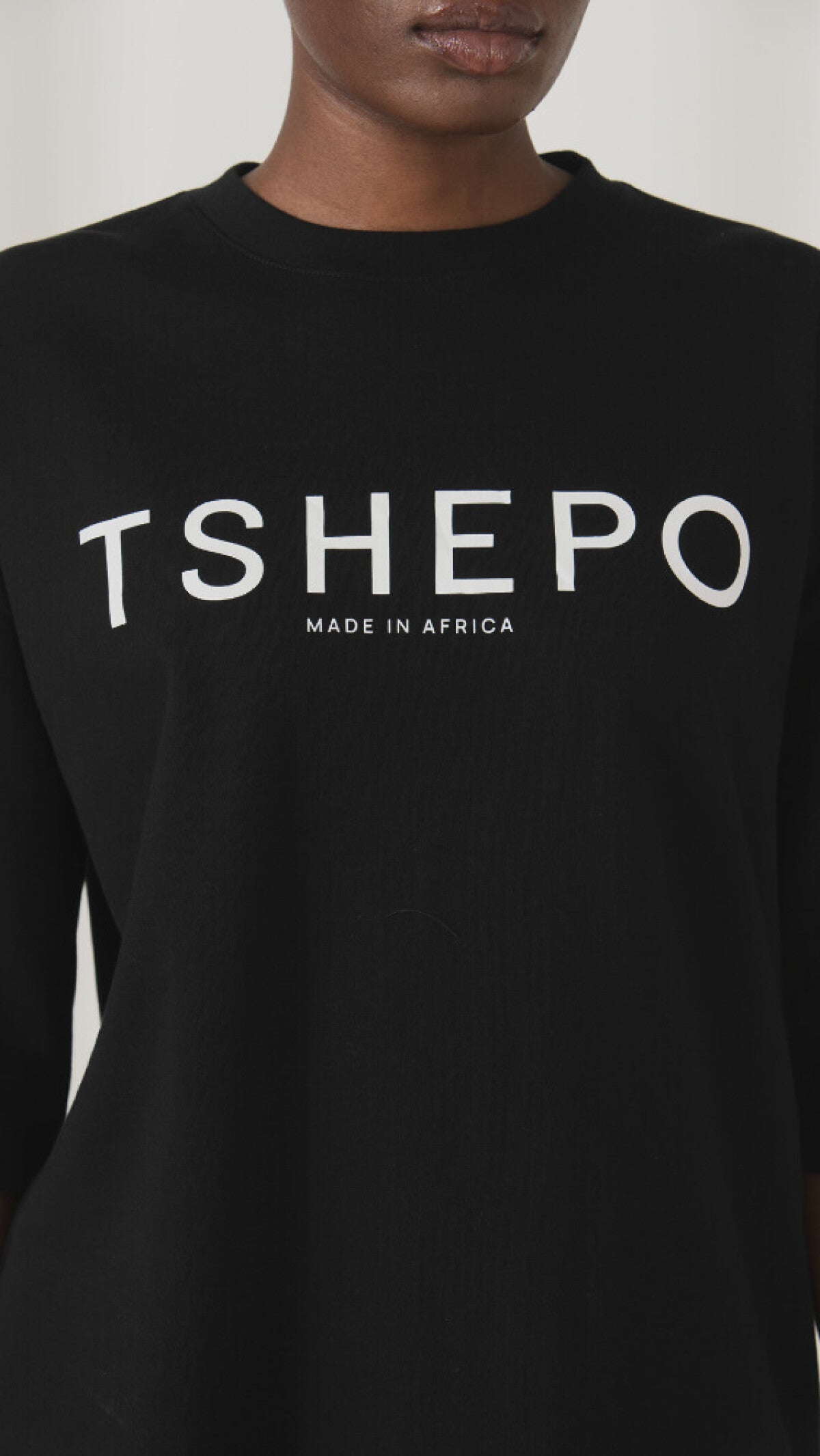 Tshepo Jeans Mens Made In Africa Oversided T-Shirts In Black
