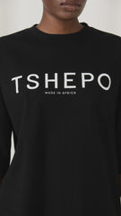 Tshepo Jeans Mens Made In Africa Oversided T-Shirts In Black