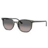 Ray-Ban Elliot Polarized Unisex Sunglasses In Striped Grey
