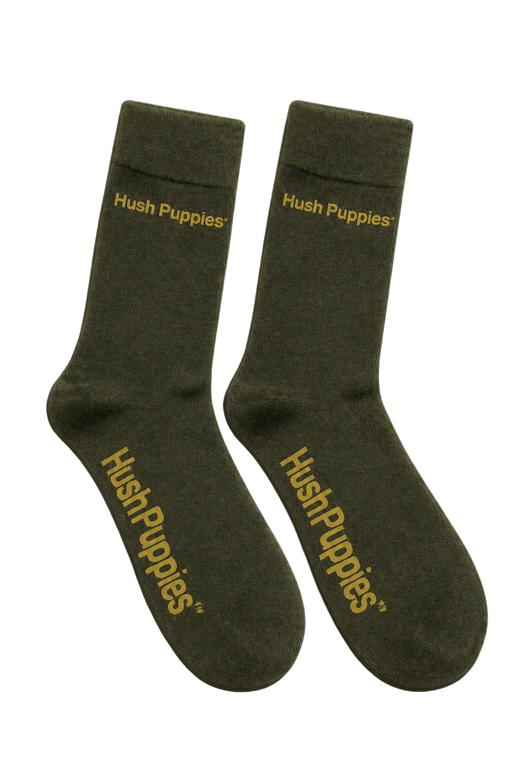 Hush Puppies Mens Combed Cotton Socks In Green