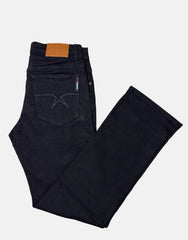 Soviet Mens Basic Stretch Slim Leg Jeans In Black
