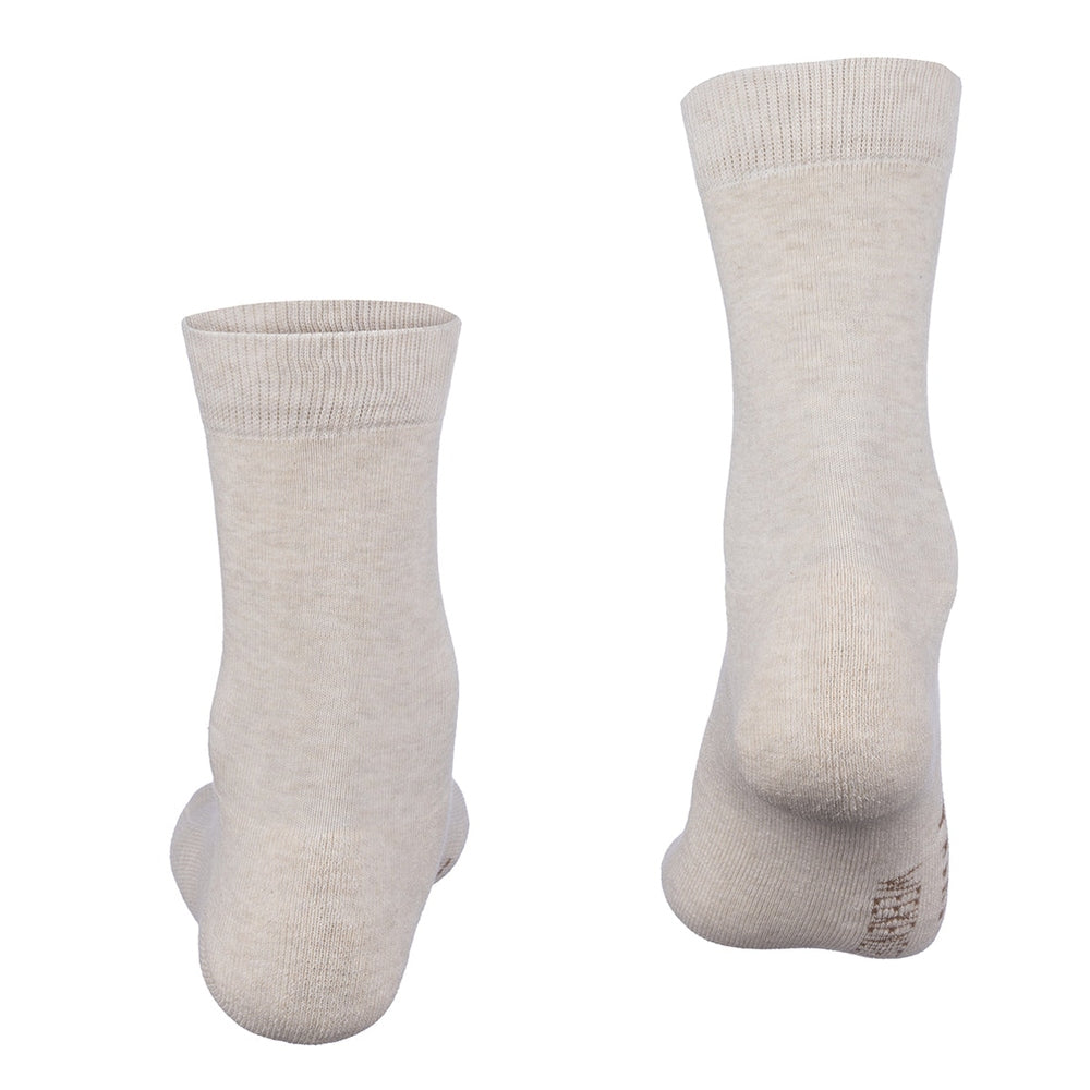 Falke Ladies Weekender Crew Socks In Oatmeal