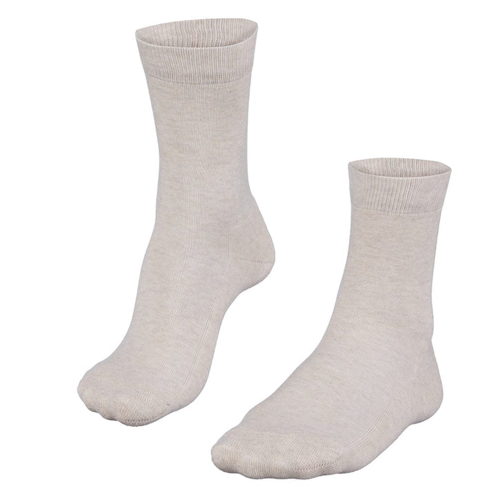 Falke Ladies Weekender Crew Socks In Oatmeal