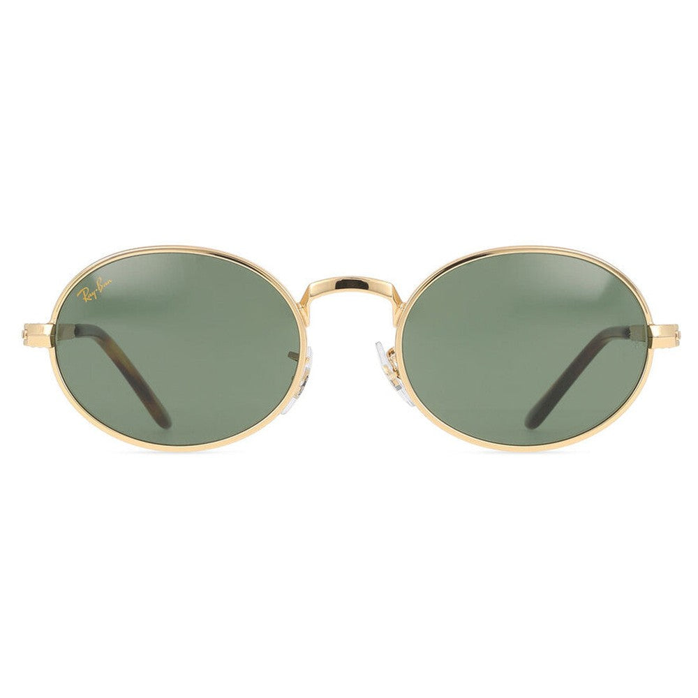 Ray-Ban Oval Womens Sunglasses In Arista Gold