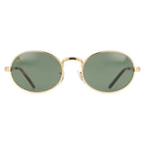 Ray-Ban Oval Womens Sunglasses In Arista Gold