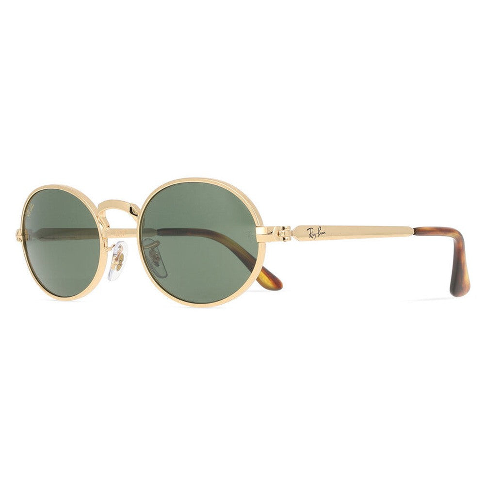 Ray-Ban Oval Womens Sunglasses In Arista Gold
