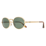 Ray-Ban Oval Womens Sunglasses In Arista Gold