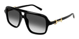 Gucci Womens Pilot Sunglasses In Black