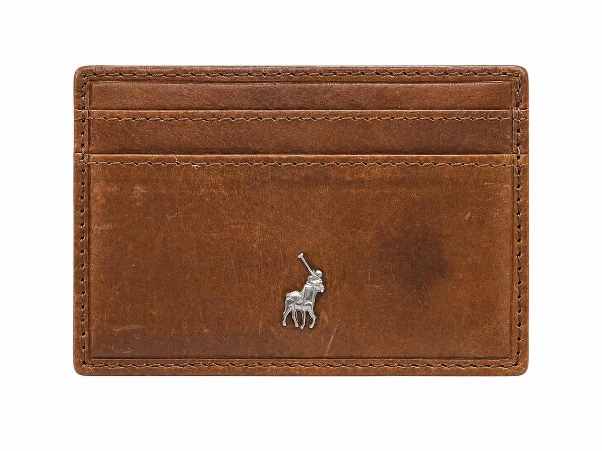 Polo Mens Etosha Small Money Clip Wallet In Tan