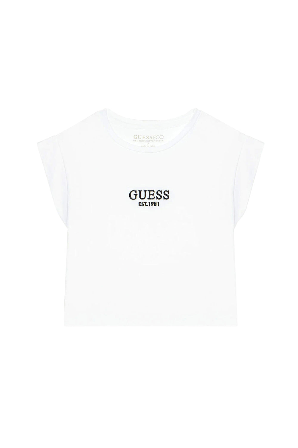 Guess Girls Crop Top In White