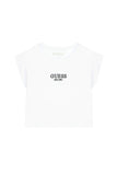 Guess Girls Crop Top In White
