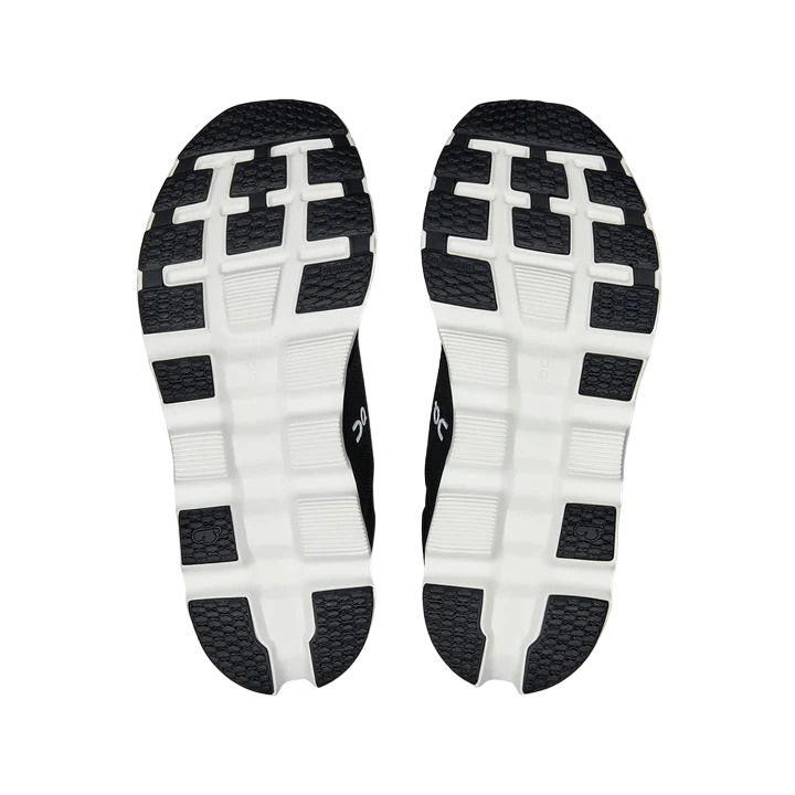 On Mens Cloudstratus 3.0 Shoes In Black & Frost