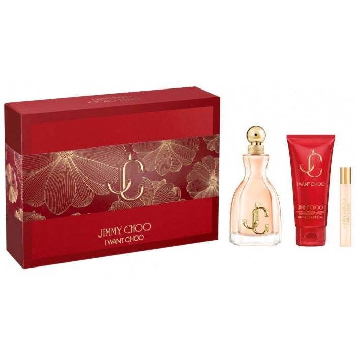Jimmy Choo I Want Choo Set Edp 100Ml + 7,5Ml Travel Spray + Body Lotion 100Ml