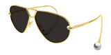 Bottega Veneta Bv1437S-001 Womens Sunglasses In Gold