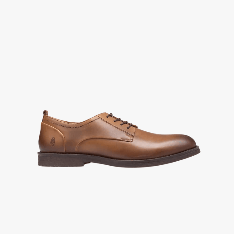 Hush Puppies Mens Cognac Galileo Leather Shoes