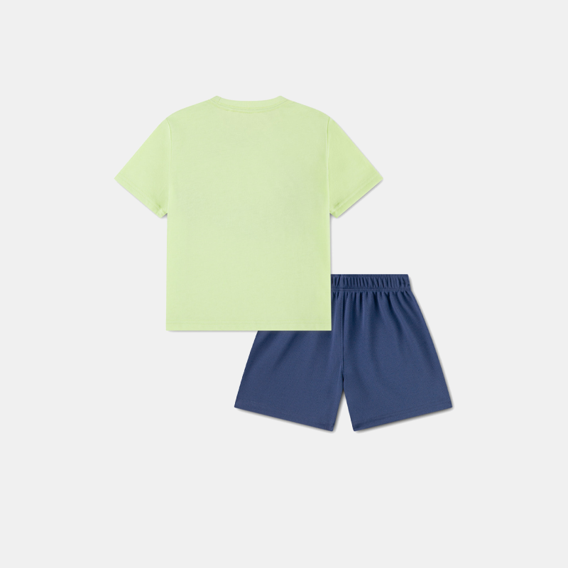 Nike Boys 2 Pcs Mesh Short & T-Shirts In Mystic Navy