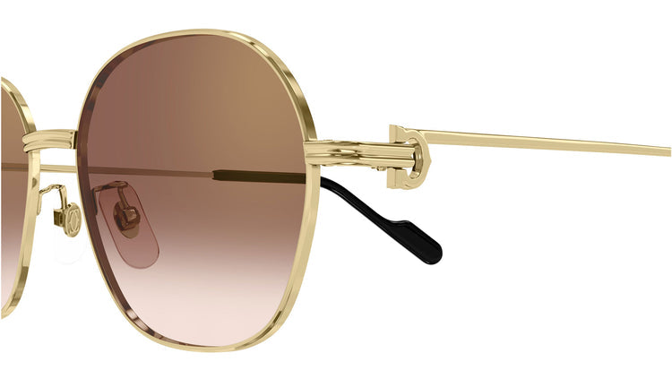 Cartier Sunglasses  Ct0569Sa-003 Gold Squared
