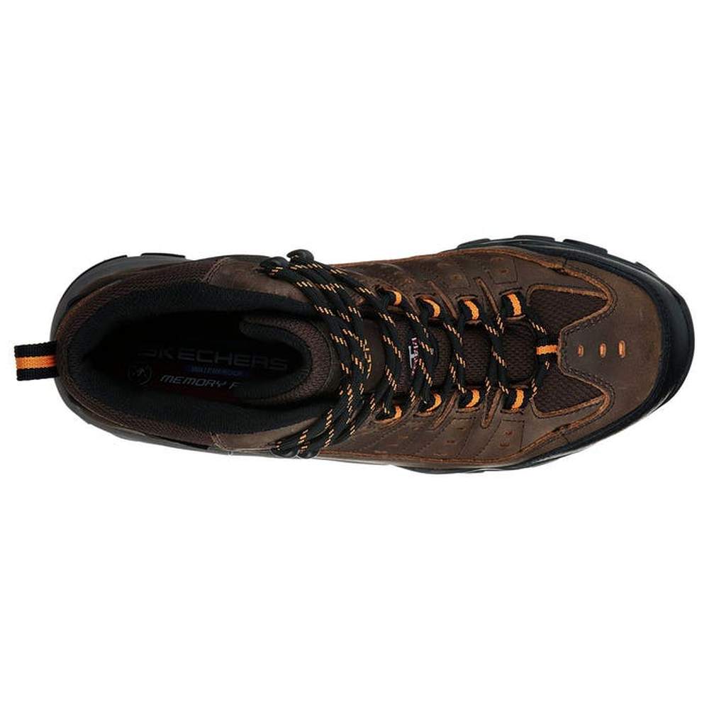 Skechers Mens Delleker Kilrush Boot In Brown/Orange