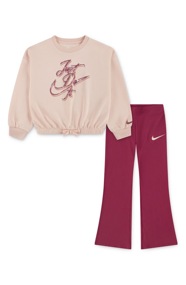 Nike Swoosh On Pointe Legging  Sweet Beet
