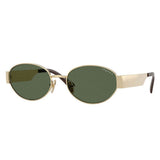 Vogue Polarized Oval Womens Sunglasses In Pale Gold