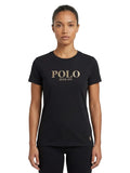 Polo Womens Quinn Short Sleeve Embroidered T-Shirt In Black