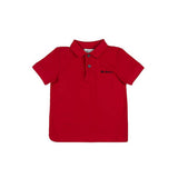 Ben Sherman Boys Romford Short Sleeves Golfer In Red