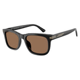 Emporio Armani Square Mens Sunglasses In Black & Gold
