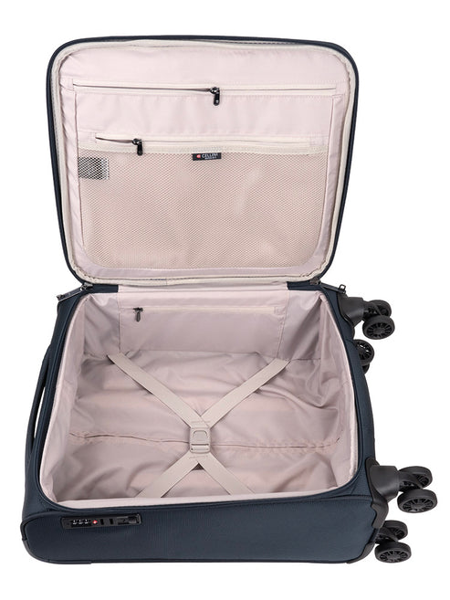 Cellini Microlite Soft Trolley Case In Midnight Blue
