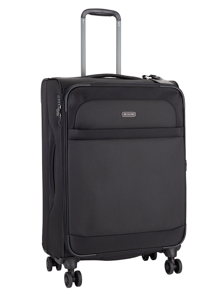 Cellini Microlite S Maxcipack Medium Trolley Case Black
