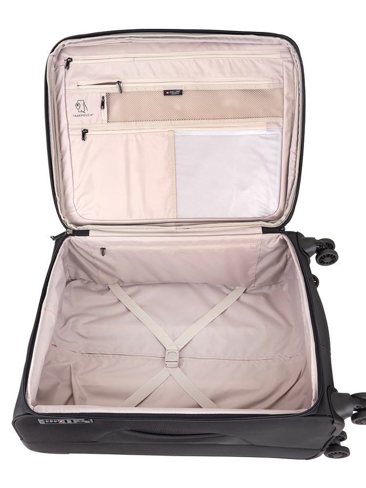 Cellini Microlite S Maxcipack Medium Trolley Case Black