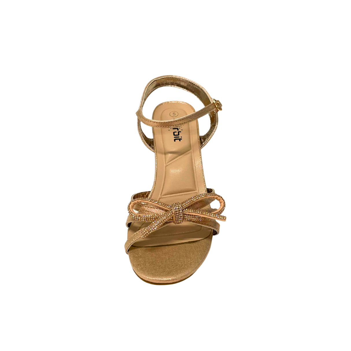 Orbit Ladies Evening Sandal Heels In Champagne