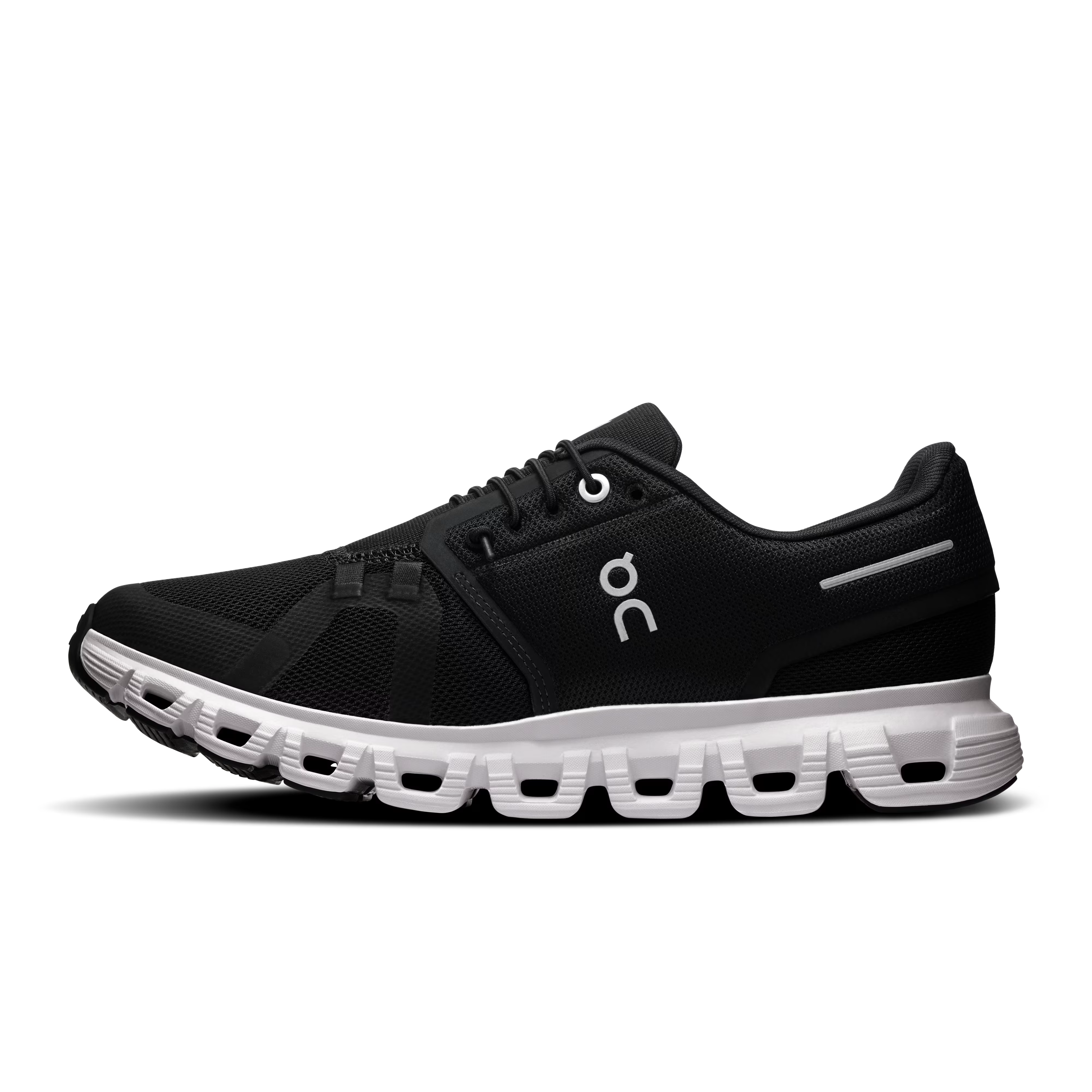 On Womens Cloud 6.0 Shoes In Black & White