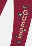 Guess Girls Legging In Burgundy