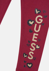 Guess Girls Legging In Burgundy