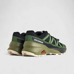 Salomon Mens Speedcross Peak Shoes In Black and Olive