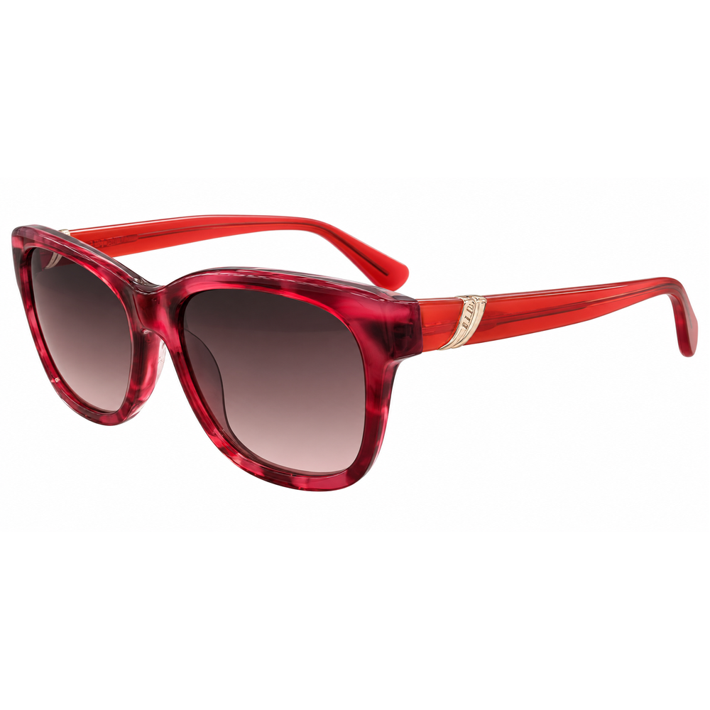Elle Oversized Marbled detailing Womens Sunglasses In Red