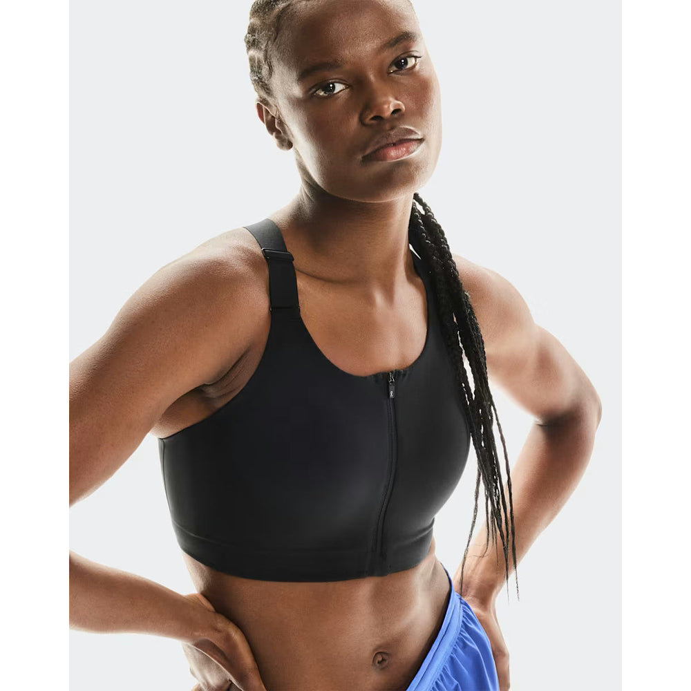 On Womens Endurance Zip Bra In Black