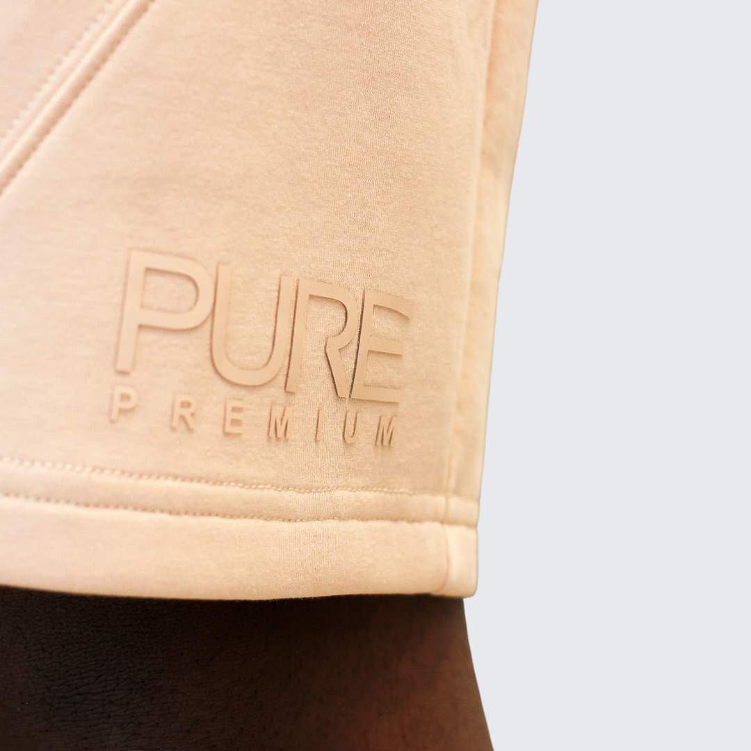 Pure Premium Straaf Shorts For Men In Beige